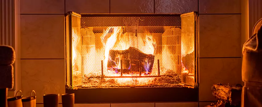 Mendota Hearth Landscape Fireplace Installation in Pearl River, New York